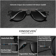 Laden Sie das Bild in den Galerie-Viewer, KINGSEVEN - 2024 8337 Designer Sonnenbrille Polarisierte Gläser