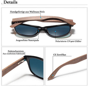 BAMBOO™ - 2024 Designer Sonnenbrille Handgefertigt aus Edlem Naturholz