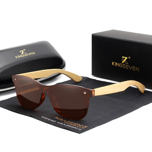 BAMBOO™ - 2024 Designer Sonnenbrille Handgefertigt aus Edlem Naturholz