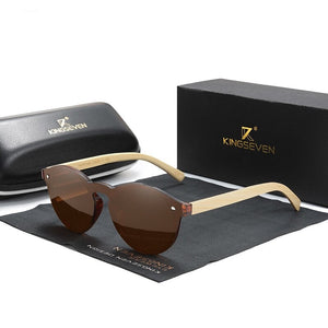 BAMBOO™ - 2024 Designer Sonnenbrille Handgefertigt aus Edlem Naturholz