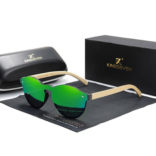 BAMBOO™ - 2024 Designer Sonnenbrille Handgefertigt aus Edlem Naturholz