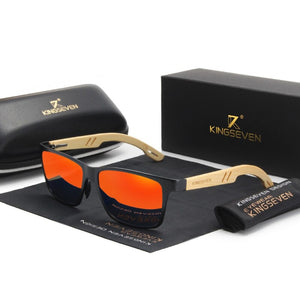 BAMBOO™ - 2024 Designer Sonnenbrille Handgefertigt aus Edlem Naturholz