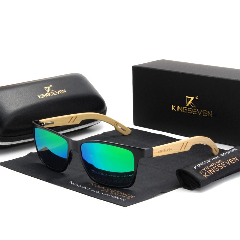 BAMBOO™ - 2024 Designer Sonnenbrille Handgefertigt aus Edlem Naturholz