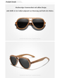 Laden Sie das Bild in den Galerie-Viewer, BAMBOO™ - 2024 N80071 Designer Sonnenbrille Handgefertigt aus Edlem Natur Holz