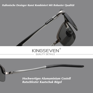 KINGSEVEN™ - 2024 6001 Vintage Designer Sonnenbrille Polarisierte Gläser