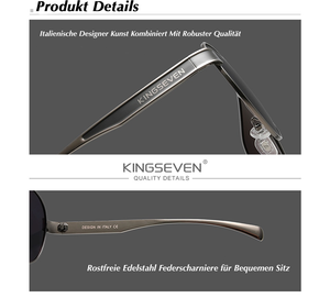 KINGSEVEN™ - 2024 0907 Designer Sonnenbrille Polarisierte Gläser