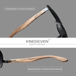 Laden Sie das Bild in den Galerie-Viewer, BAMBOO™ - 2024 7171 Designer Sonnenbrille Handgefertigt aus Edlem NATUR-HOLZ