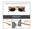 Laden Sie das Bild in den Galerie-Viewer, BAMBOO™ - 2024 7363 Designer Sonnenbrille Handgefertigt aus Edlem Naturholz