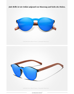 BAMBOO™ - 2024 Designer Sonnenbrille Handgefertigt aus Edlem Naturholz