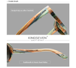 Laden Sie das Bild in den Galerie-Viewer, BAMBOO™ - 2024 3553 Fashion Sonnenbrille Handgefertigt aus Edlem Naturholz