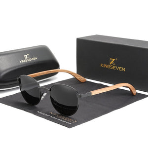 BAMBOO™ - 2024 7363 Designer Sonnenbrille Handgefertigt aus Edlem Naturholz