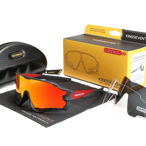 Kingseven ™ 2024 Premium Sport/Fahrradbrille 100% Polarisiert maximale Klarheit, Komfort und Schutz