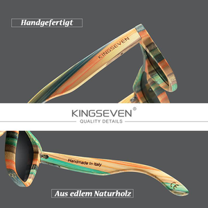 BAMBOO™ - 2024 Fashion Sonnenbrille Handgefertigt aus Edlem Naturholz