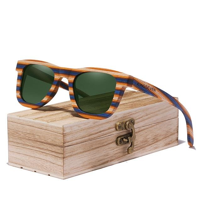 BAMBOO™ - 2024 Fashion Sonnenbrille Handgefertigt aus Edlem Naturholz