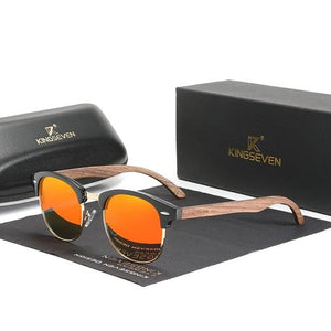 KINGSEVEN™ - 2024 Bamboo Designer Sonnenbrille Handgefertigt aus Edlem Naturholz