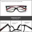 Laden Sie das Bild in den Galerie-Viewer, KINGSEVEN™ - 2024 9006A Blau Licht Transparent Brille