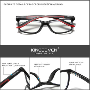 KINGSEVEN™ - 2024 9006A Blau Licht Transparent Brille