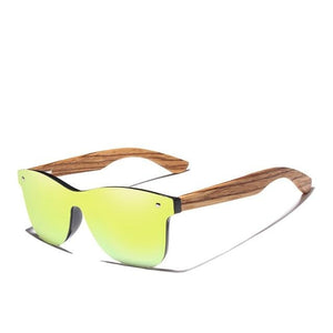 BAMBOO™ - 2024 Handgemachte Herren/Damen Sonnenbrille aus Zebra Naturholz